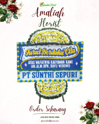 Papan Bunga Duka di Buaran Jati